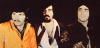 Vangelis in the middle with drummer Lucas Sideras on the left and singer Demis Roussos on the right